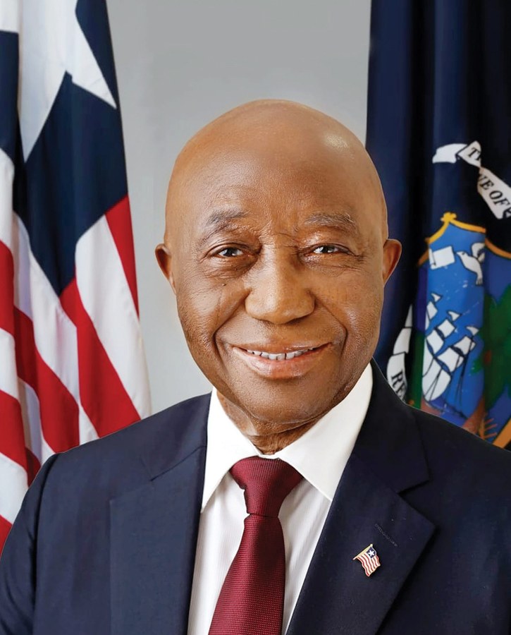 Official portrait of His Excellency Joseph Nyuma Boakai, Sr., President of the Republic of Liberia
